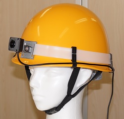 ヘルメット正面ウェアラブルカメラ